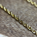 14k Gold Filled Rope Chain - Me, Myself & MoissaNite Jewelry