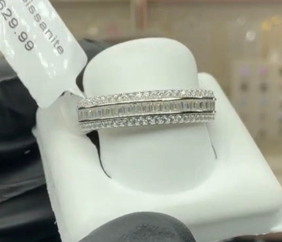 Moissanite Infinity Band Size 9