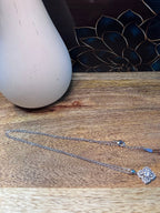 Moissanite Clover Necklace with Halo - Me, Myself & MoissaNite Jewelry