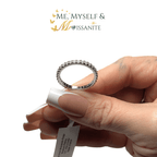 Moissanite Eternity Ring Size 10 - 925 Sterling Silver VVS1 - Rings - Me, Myself & MoissaNite Jewelry