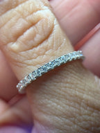 Moissanite Eternity Ring Size 10 - Me, Myself & MoissaNite Jewelry