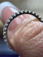Moissanite Eternity Ring Size 10 - Me, Myself & MoissaNite Jewelry