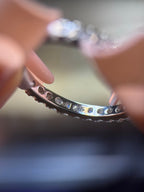 Moissanite Eternity Ring Size 10 - Me, Myself & MoissaNite Jewelry