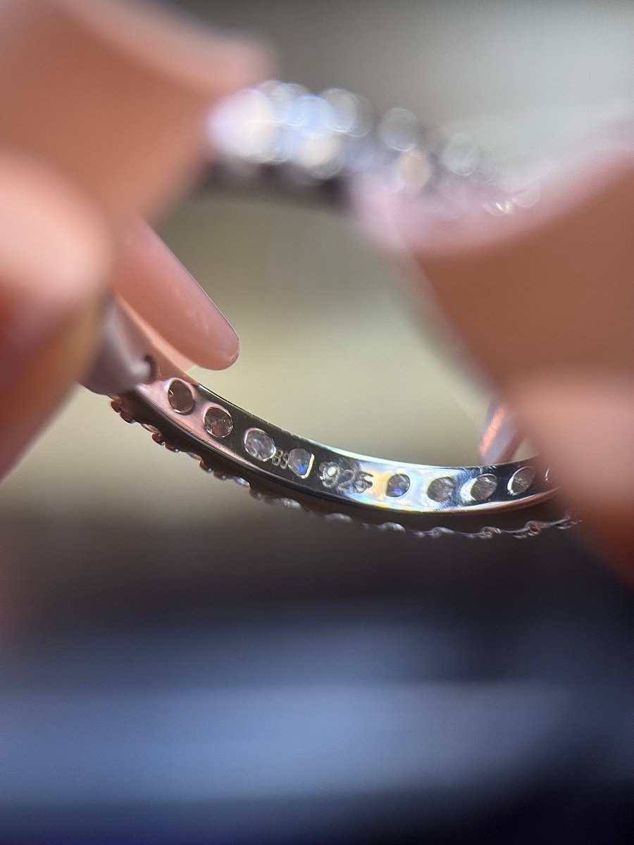 Moissanite Eternity Ring Size 10 - Me, Myself & MoissaNite Jewelry