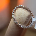 Moissanite Eternity Ring Size 7 - Me, Myself & MoissaNite Jewelry