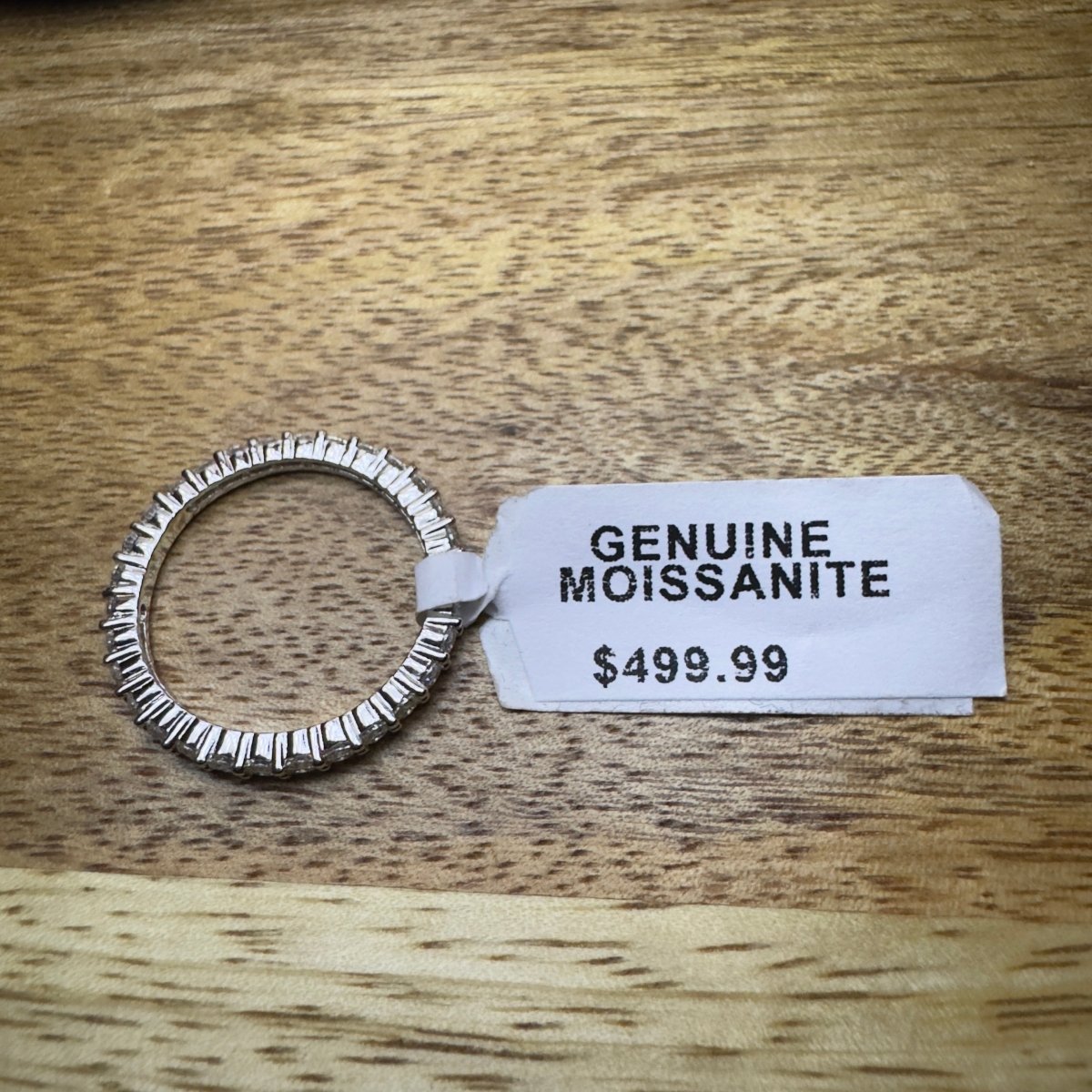 Moissanite Eternity Ring Size 7 - Me, Myself & MoissaNite Jewelry