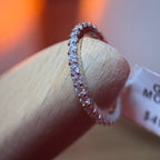 Moissanite Eternity Ring Size 7 - Me, Myself & MoissaNite Jewelry