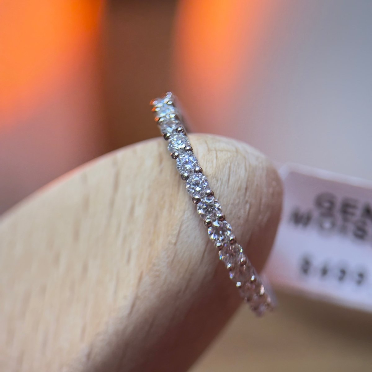 Moissanite Eternity Ring Size 7 - Me, Myself & MoissaNite Jewelry