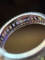 Moissanite Eternity Ring Size 9 - Me, Myself & MoissaNite Jewelry