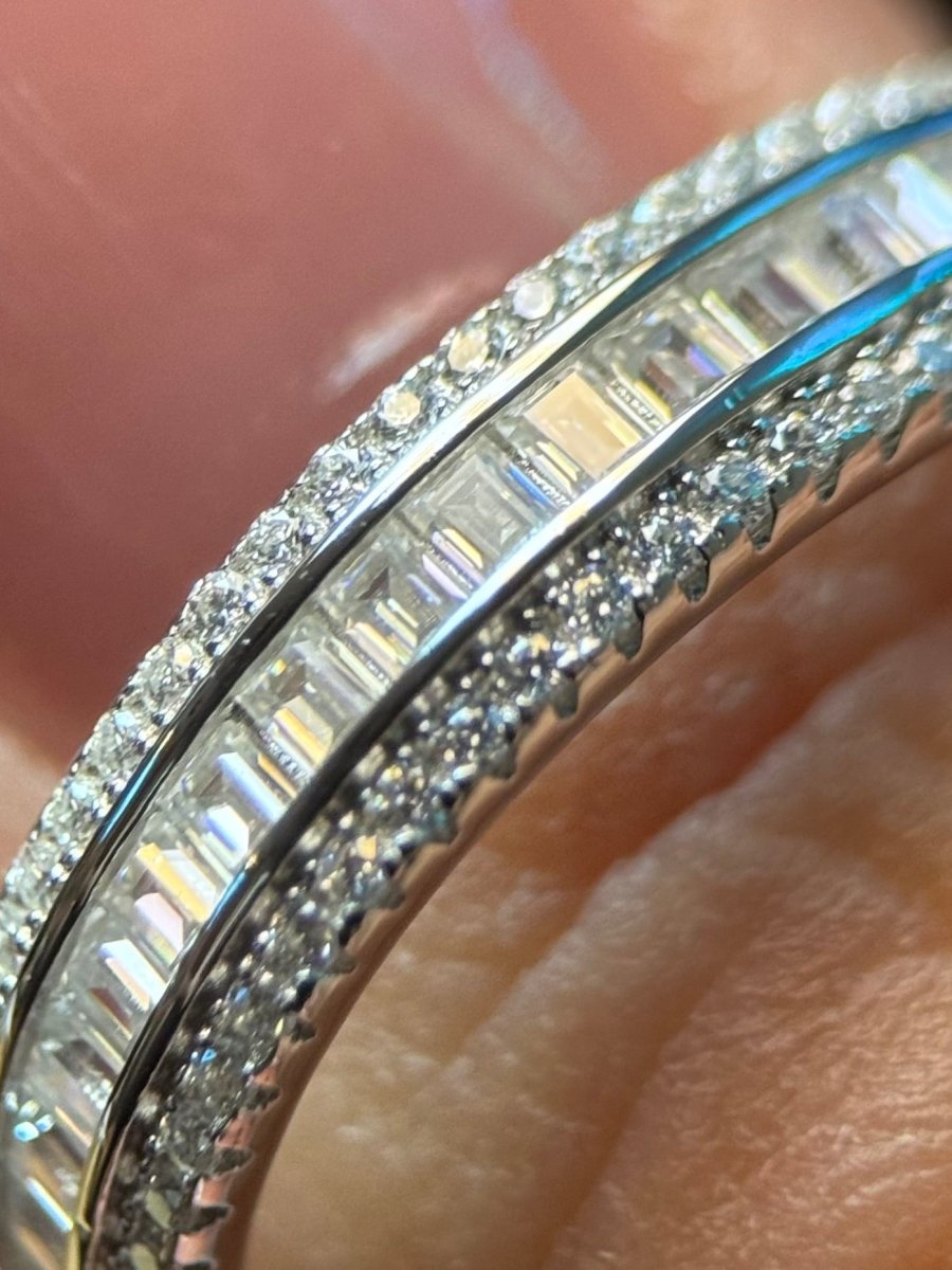 Moissanite Eternity Ring Size 9 - Me, Myself & MoissaNite Jewelry