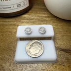 Moissanite Halo Flower Cluster Earrings 4.27 Carats - Me, Myself & MoissaNite Jewelry