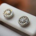 Moissanite Halo Flower Cluster Earrings 4.27 Carats - Me, Myself & MoissaNite Jewelry