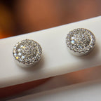 Moissanite Halo Flower Cluster Earrings 4.27 Carats - Me, Myself & MoissaNite Jewelry