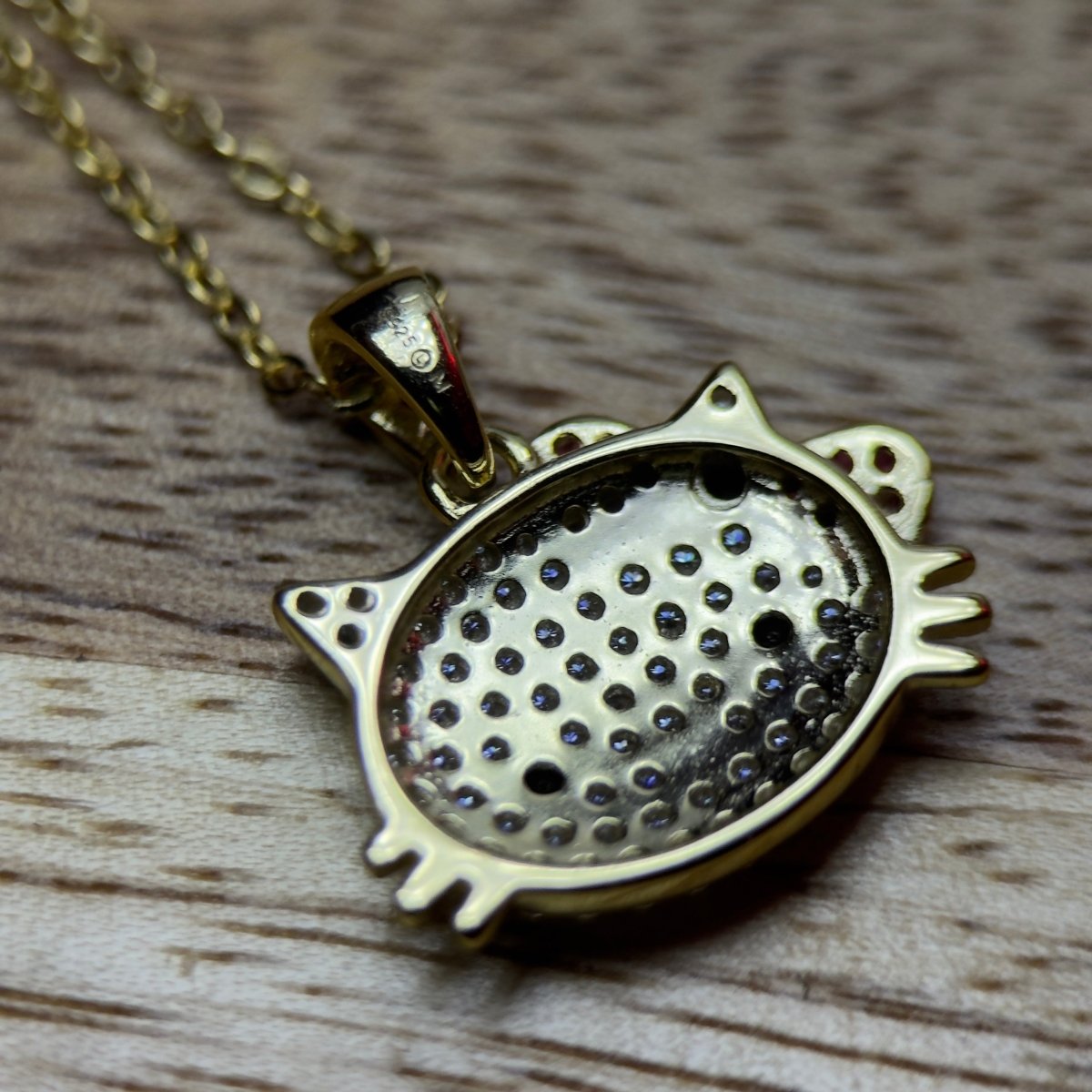 Moissanite Hello Kitty Necklace - Me, Myself & MoissaNite Jewelry
