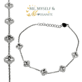 Moissanite Mini Clover Bracelet - 925 Sterling Silver VVS1 - Bracelets - Me, Myself & MoissaNite Jewelry