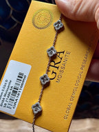 Moissanite Mini Clover Bracelet - Me, Myself & MoissaNite Jewelry