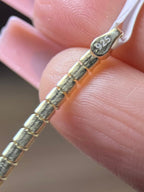 Moissanite Tennis Bracelet Gold Vermeil 7.5 Inch - Me, Myself & MoissaNite Jewelry