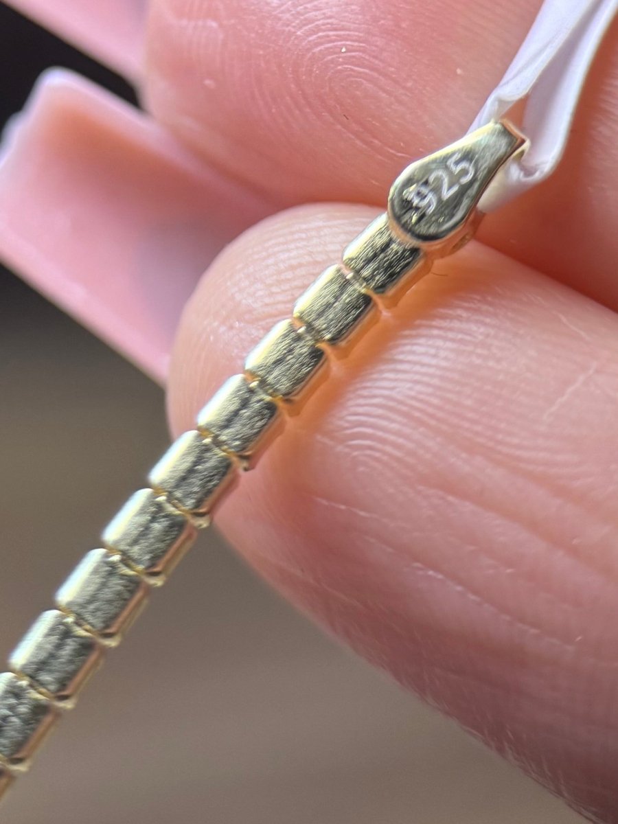 Moissanite Tennis Bracelet Gold Vermeil 7.5 Inch - Me, Myself & MoissaNite Jewelry