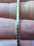 Moissanite Tennis Bracelet Gold Vermeil 7.5 Inch - Me, Myself & MoissaNite Jewelry