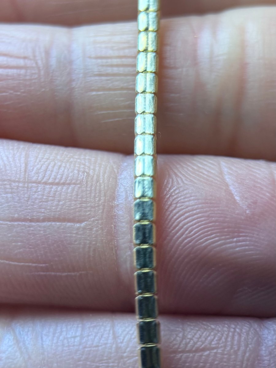 Moissanite Tennis Bracelet Gold Vermeil 7.5 Inch - Me, Myself & MoissaNite Jewelry