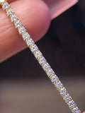Moissanite Tennis Bracelet Gold Vermeil 7.5 Inch - Me, Myself & MoissaNite Jewelry
