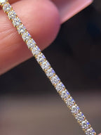 Moissanite Tennis Bracelet Gold Vermeil 7.5 Inch - Me, Myself & MoissaNite Jewelry