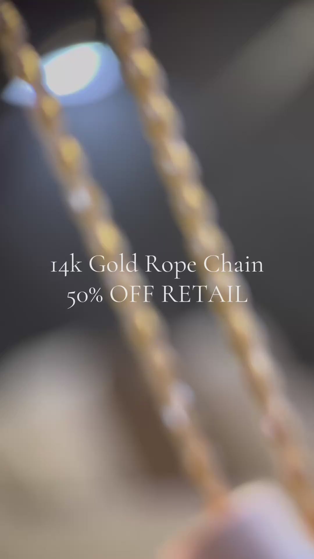 14k Gold Filled Rope Chain - Luxurious Necklace Chain