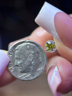 Yellow Moissanite Solitaire Stud Earrings 1 Carat - Me, Myself & MoissaNite Jewelry