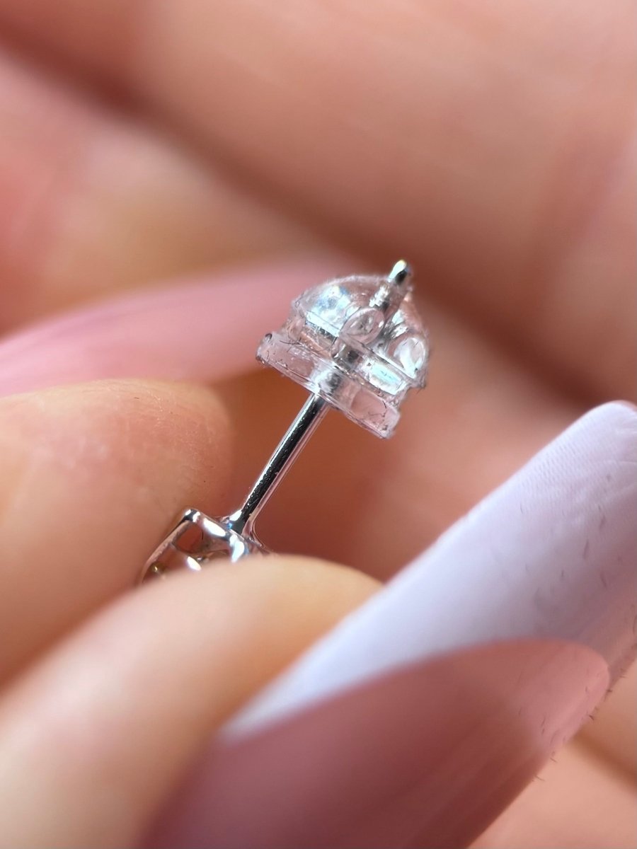 Yellow Moissanite Solitaire Stud Earrings 1 Carat - Me, Myself & MoissaNite Jewelry